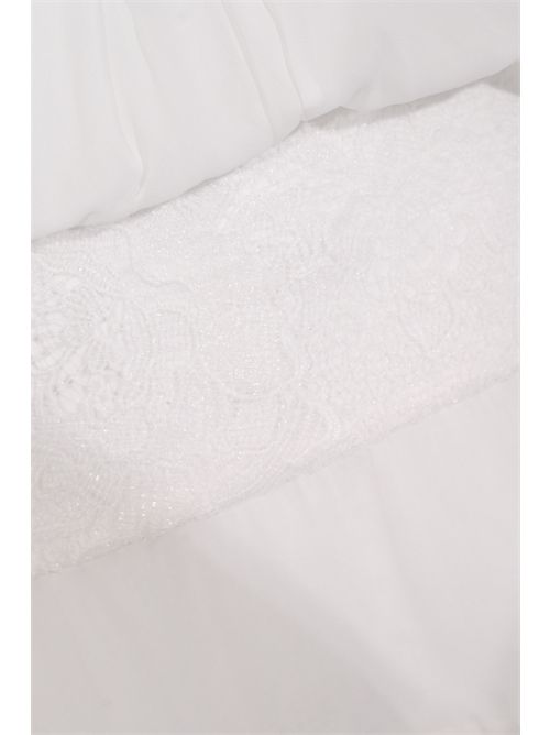 Abito lungo in georgette con dettaglio pizzo Patrizia Pepe | 2A3063 A776W146